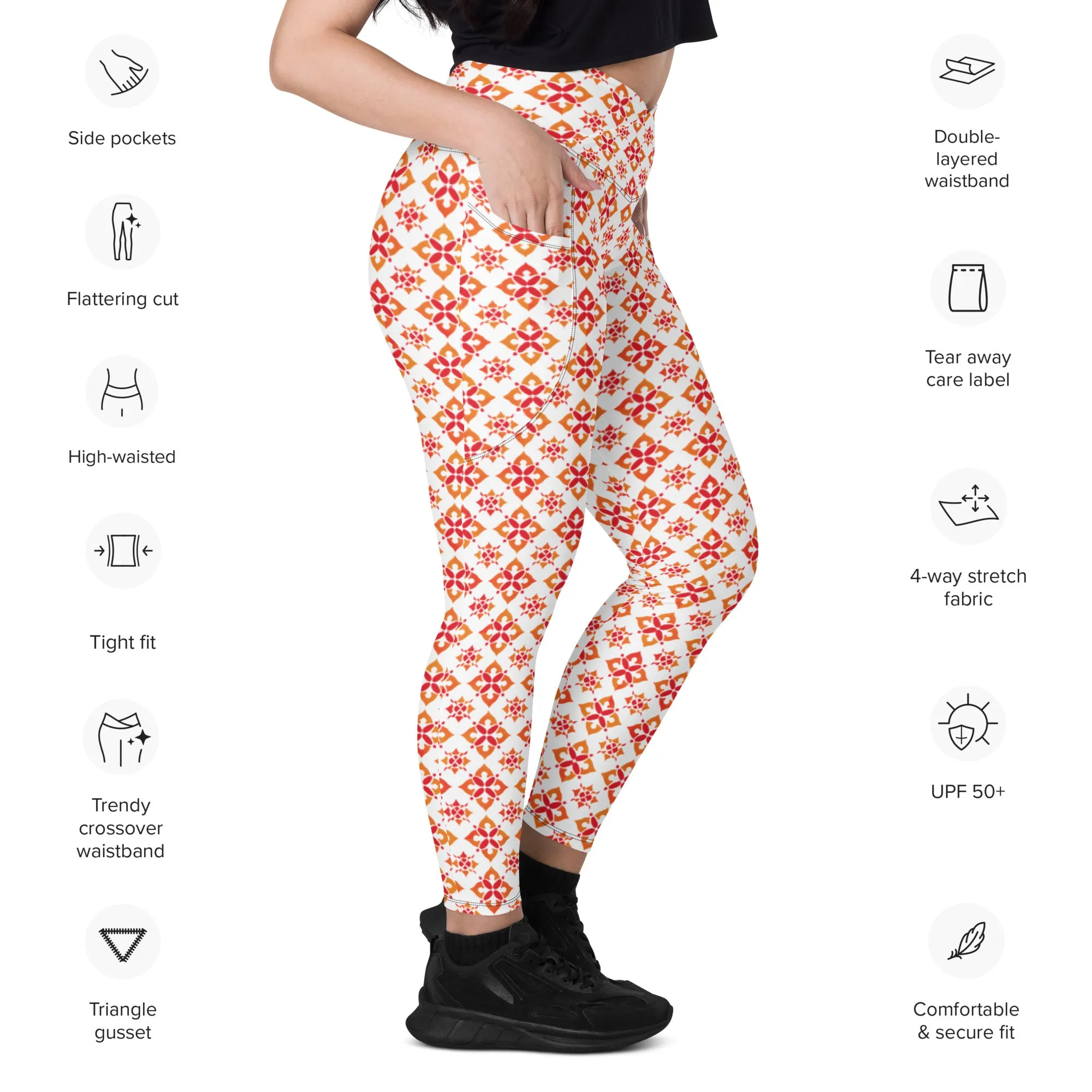 Fierce Crossover leggings with pockets