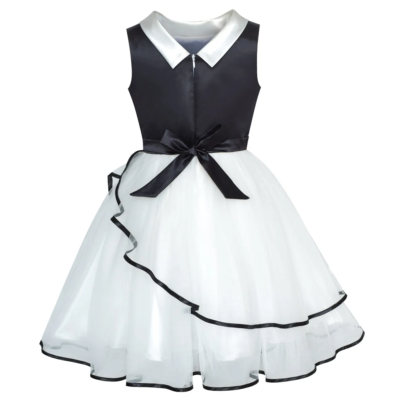 Flower Girls Dress Butterfly Pageant Party Size 6-12 Years