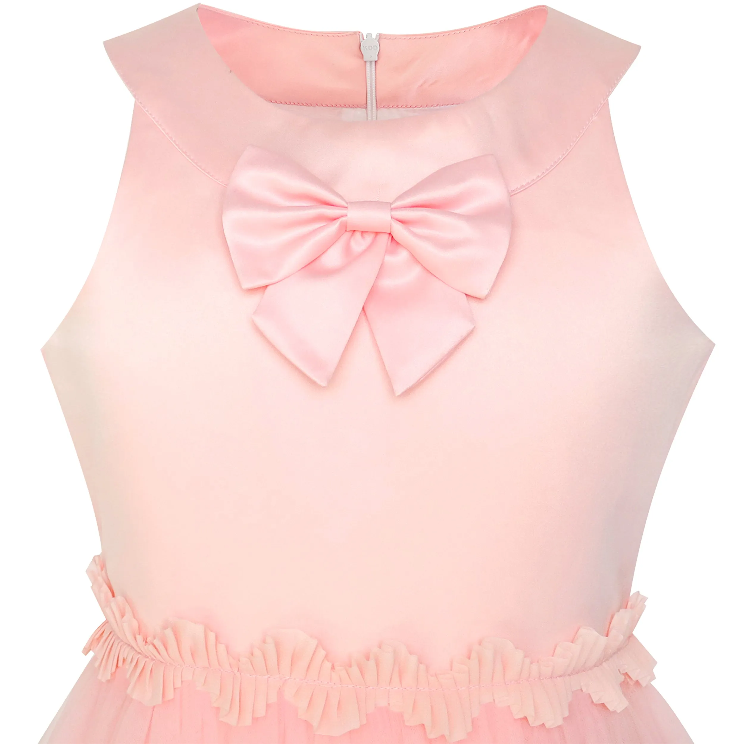 Flower Girls Dress Lace Hem Wedding First Communion Size 6-14 Years