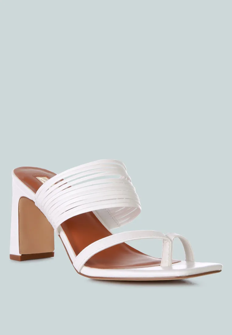 Follow Me Mid Block Heel Sandals By Ruw