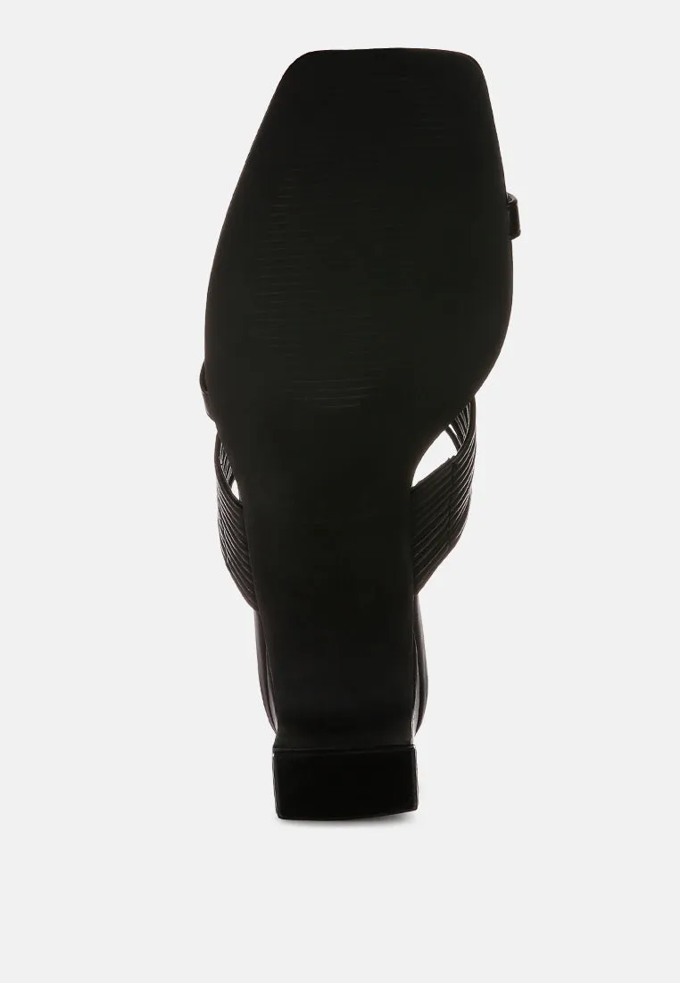 Follow Me Mid Block Heel Sandals By Ruw