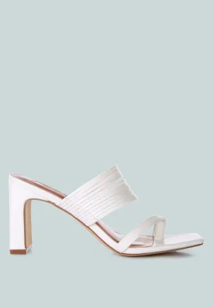 Follow Me Mid Block Heel Sandals By Ruw