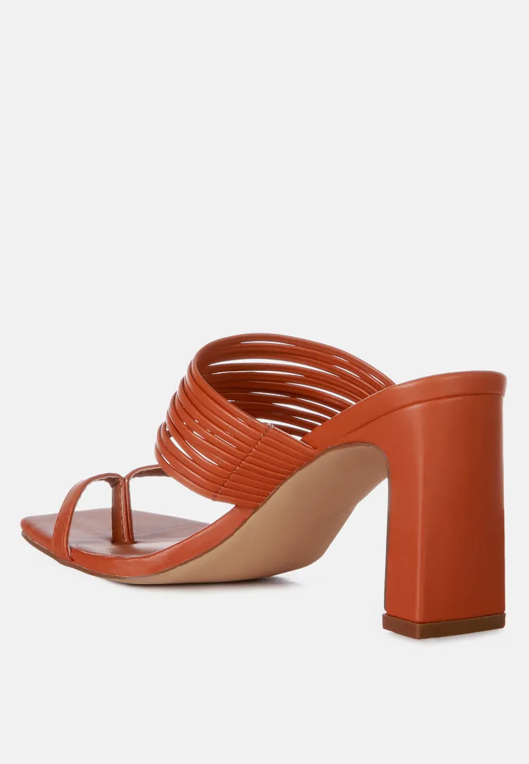 Follow Me Mid Block Heel Sandals By Ruw