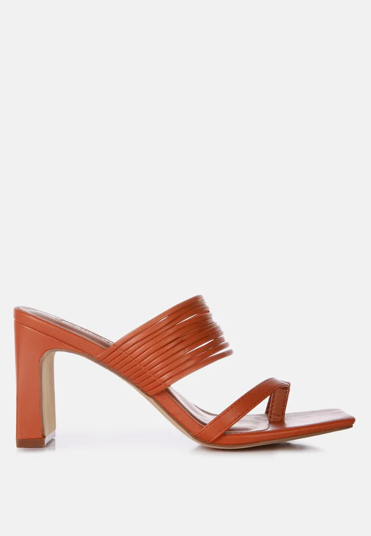 Follow Me Mid Block Heel Sandals By Ruw