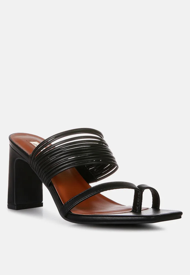 Follow Me Mid Block Heel Sandals By Ruw