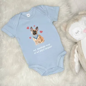 French Bulldog Sibling Personalised Babygrow