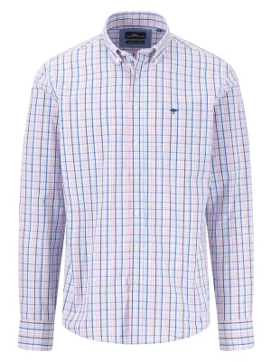 FYNCH HATTON Pure Cotton Checked Shirt - Men's – Peony