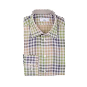 Gary Cotton Voile Mini Check - Beige