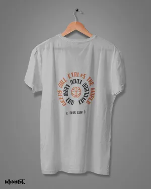 Geeks will save the world printed t shirt