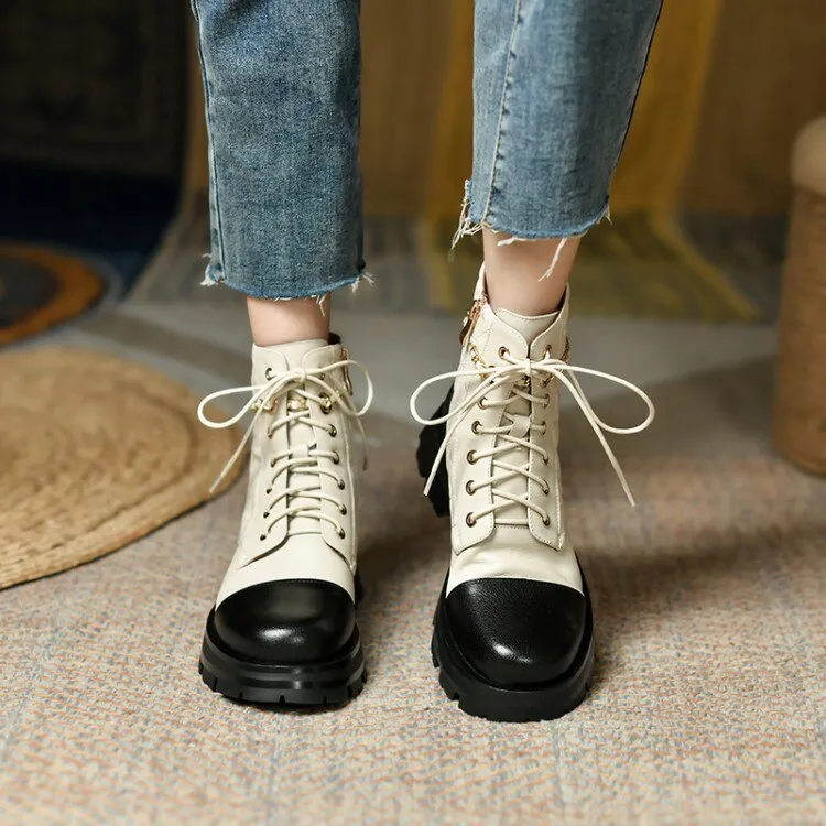 Genuine Cow Leather Boots for Women