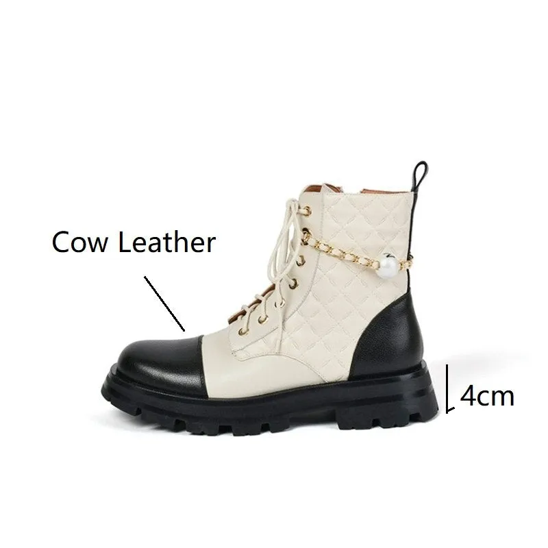 Genuine Cow Leather Boots for Women