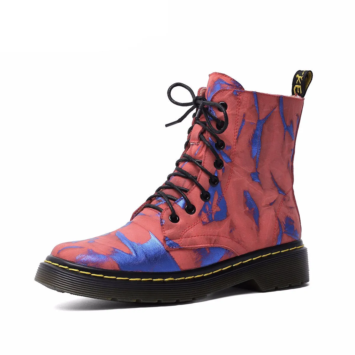 Genuine Leather Women Martin Boot Fashion Winter Warm Shoes Female Motorcycle Ankle Snow Boots for Woman Botas Mujer
