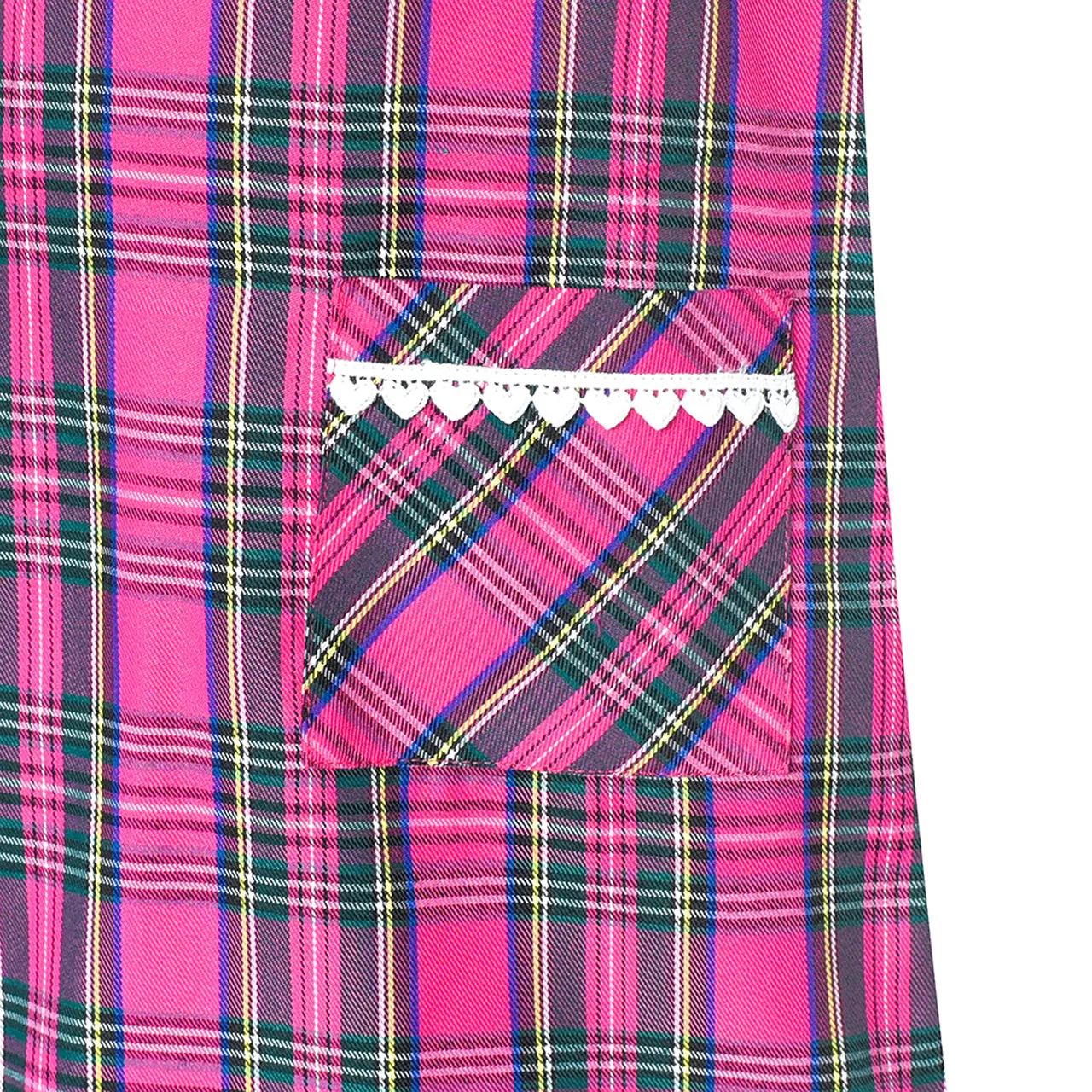 Girls Dress Tartan Back School Uniform Pocket A-line Dress Size 2-10 Years