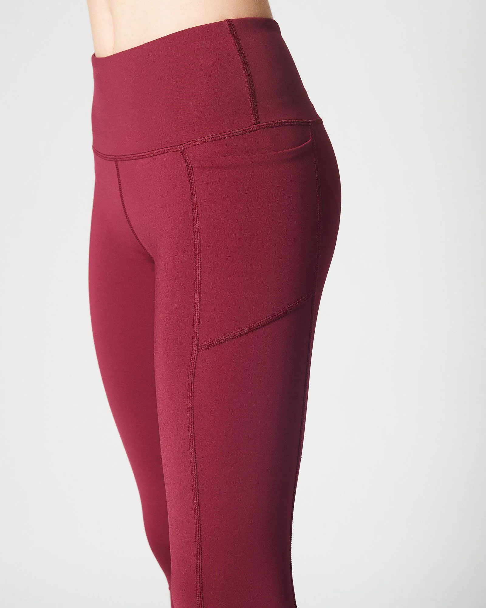 Girls Maroon Long Leggings