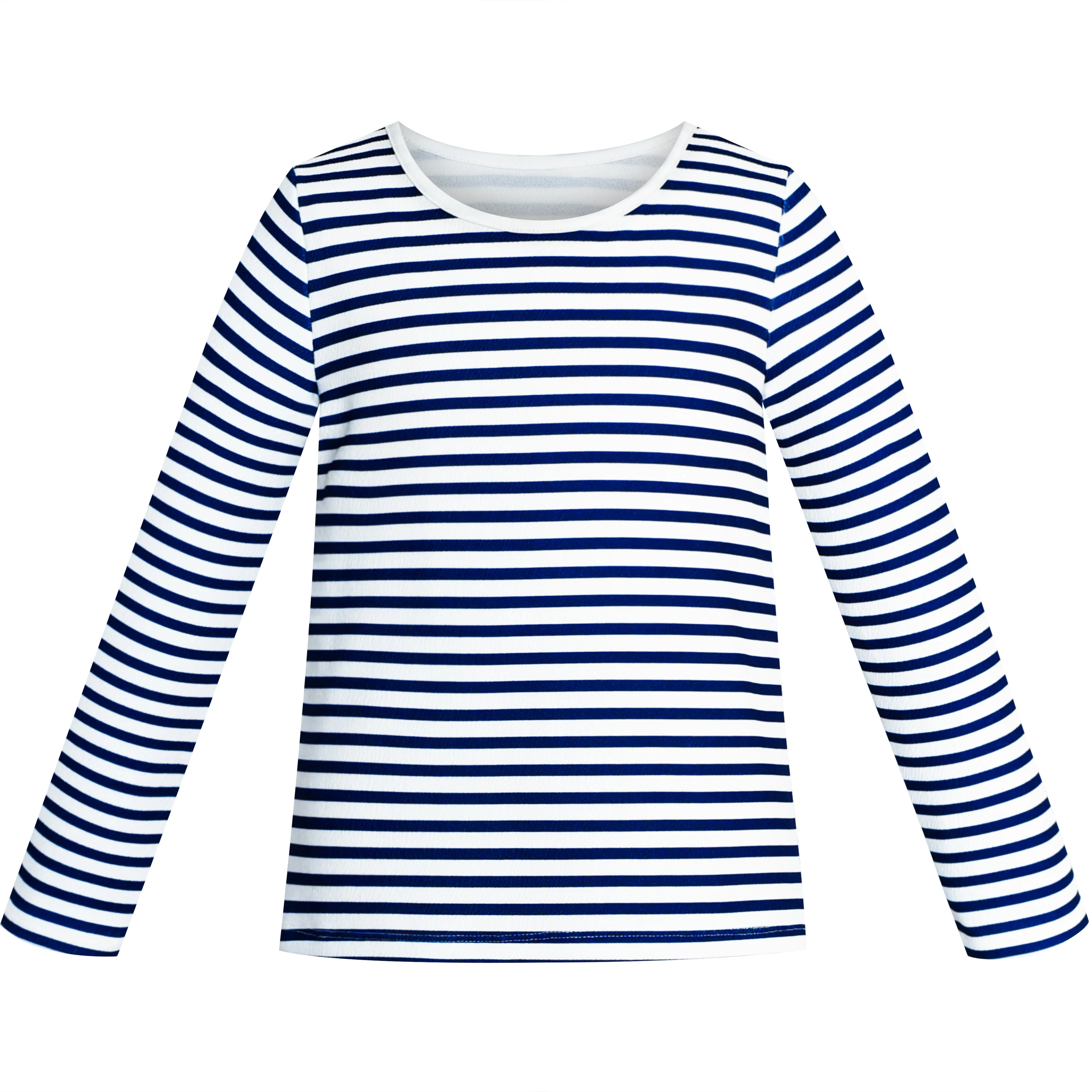 Girls Outfit Set 2 Piece Suspender Denim Button Striped Tee Size 4-12 Years
