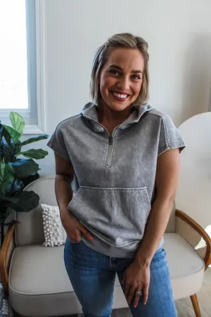 Good Days Ahead Half Zip • Mineral Grey