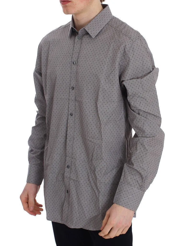 Gray Fantasy Cotton Slim GOLD Shirt