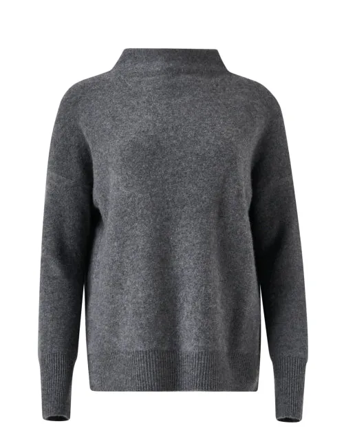Grey Boiled Cashmere Sweater