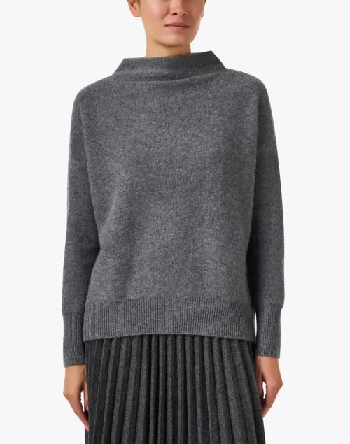 Grey Boiled Cashmere Sweater