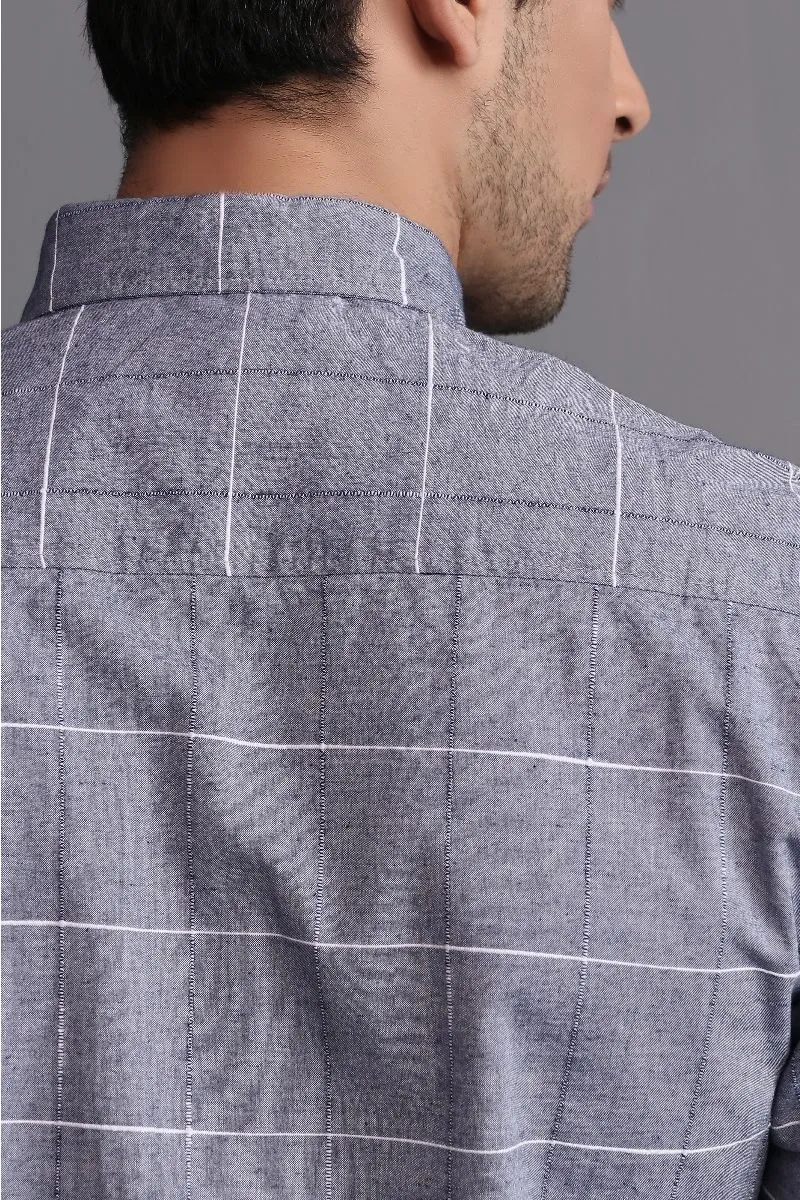 GREY PLAID SHIRT