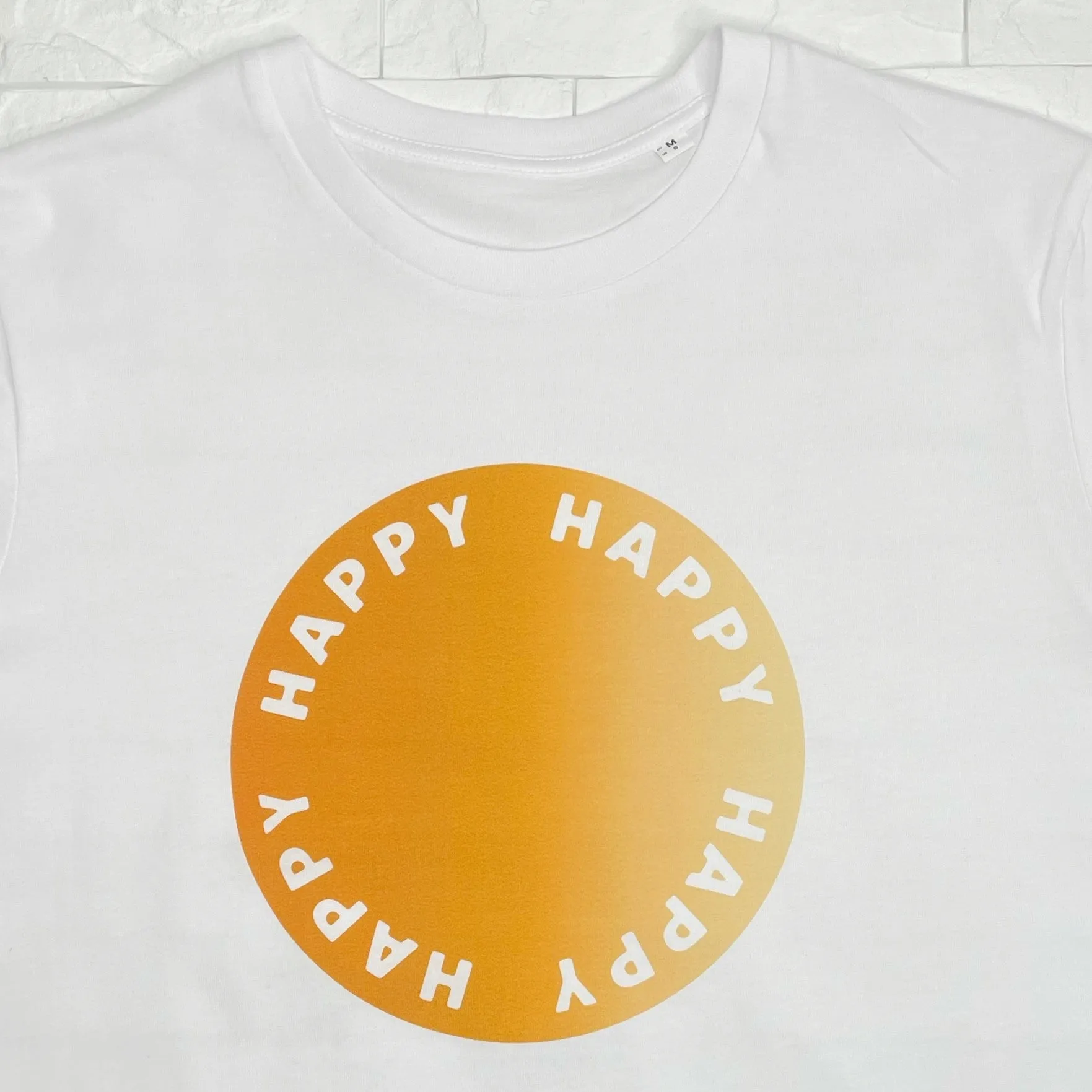 Happy Circular Logo T Shirt