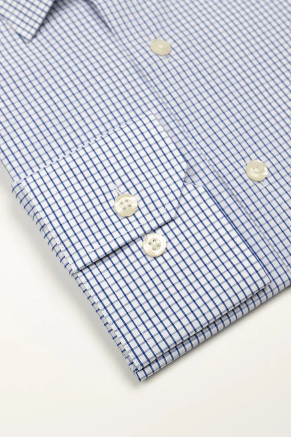 HARDY AMIES CHECK SLIM FIT DRESS SHIRT HA411SF