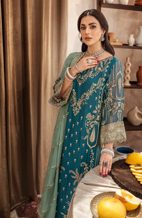 Heavily Embellished Pakistani Kameez Wedding Dress in Zinc Color