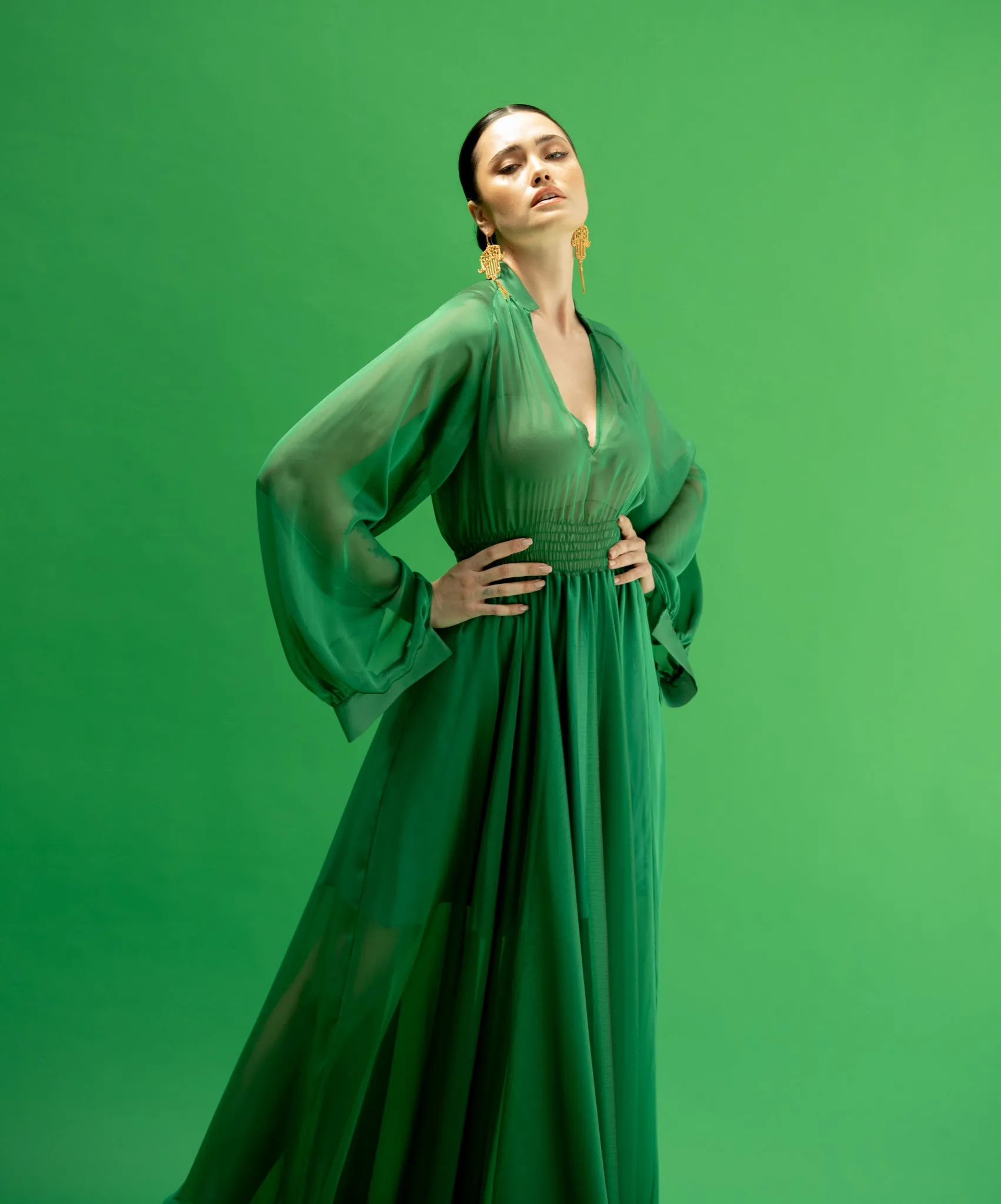 Hibo Green Dress