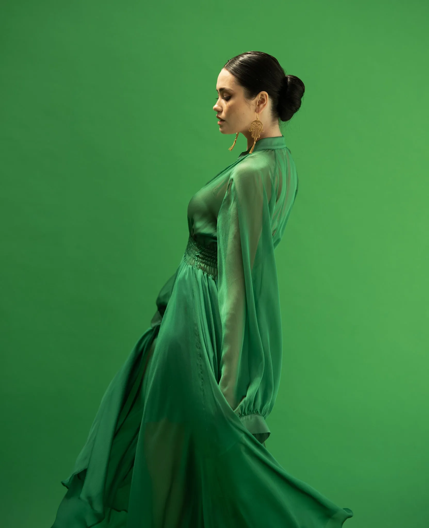 Hibo Green Dress