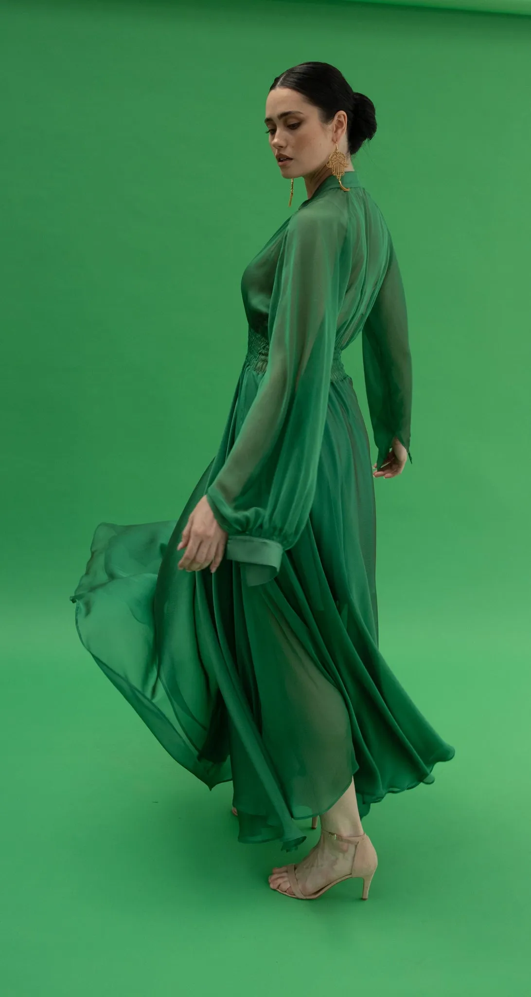 Hibo Green Dress