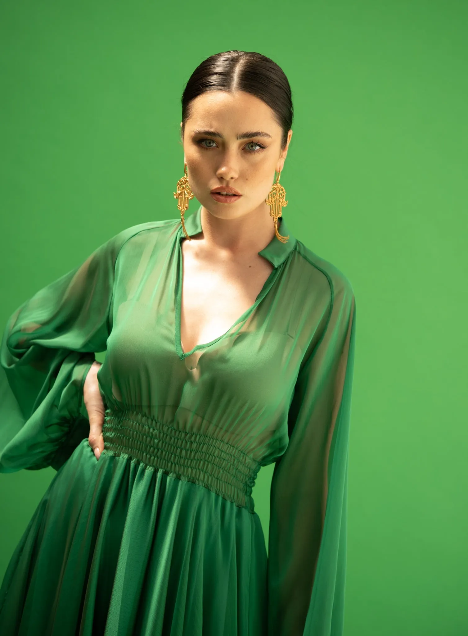 Hibo Green Dress