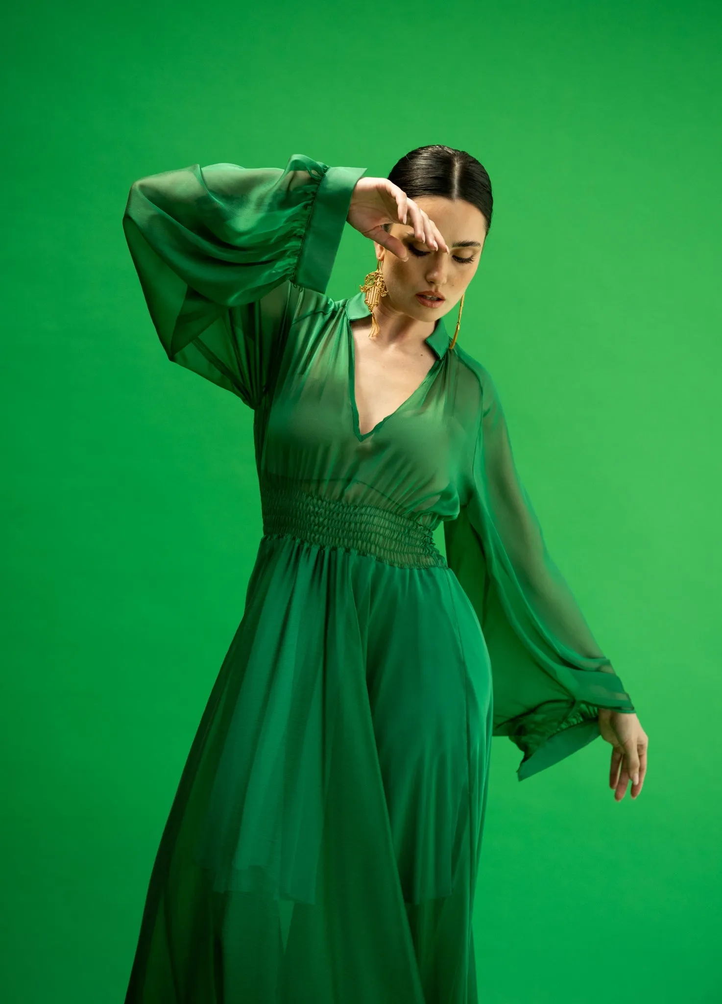 Hibo Green Dress