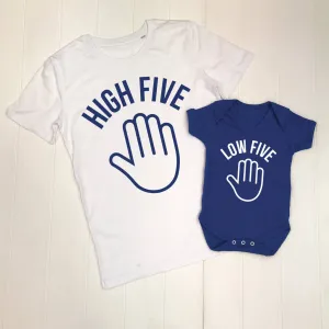 High Five Low Five Father And Son T Shirt Set