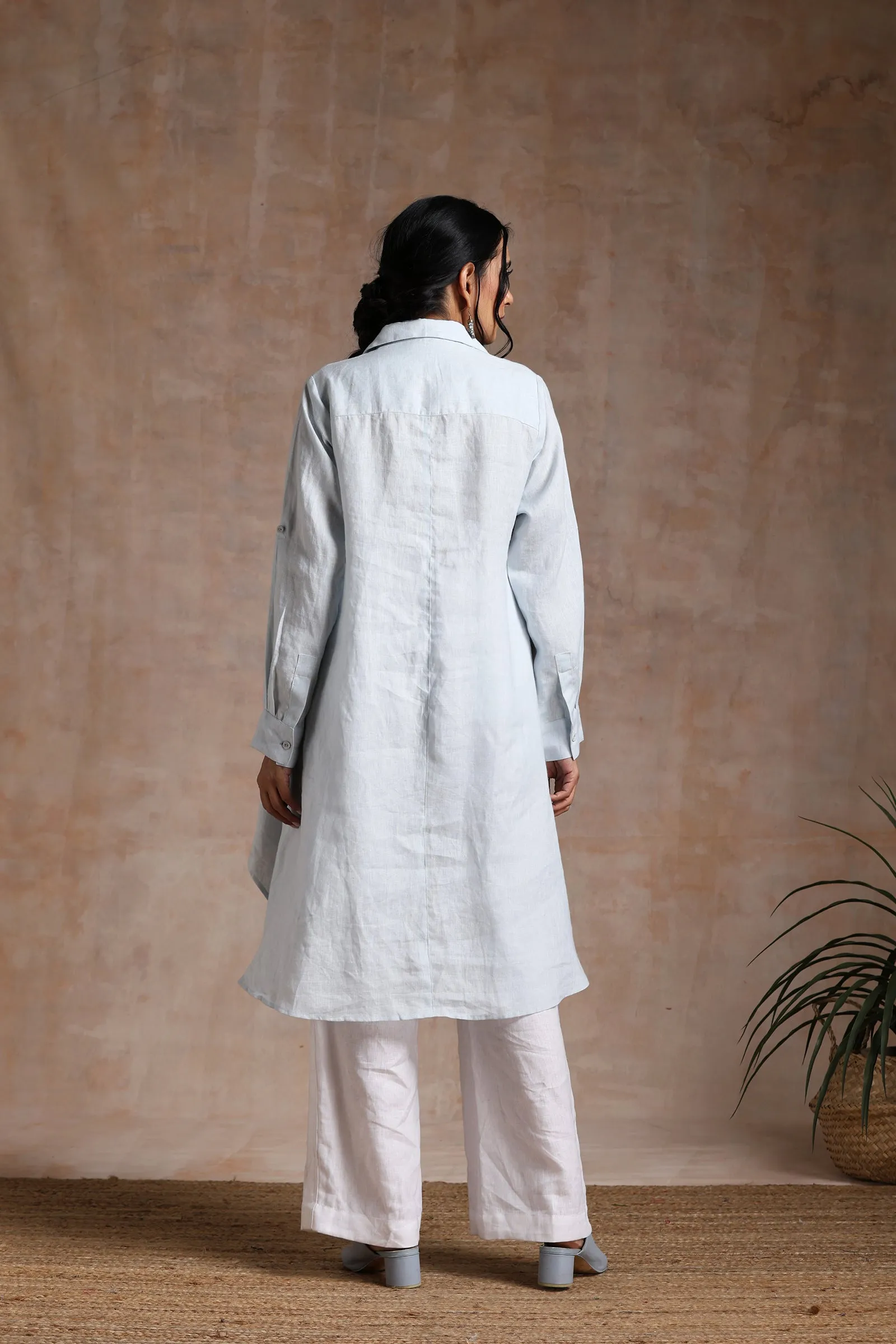 HIGH LOW LINEN TUNIC