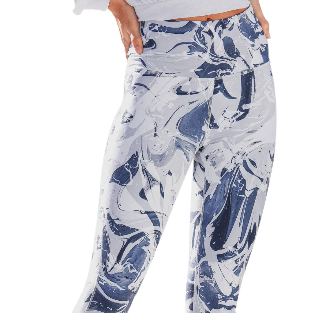 High-Rise Pacific Leggings - Blue - Plus