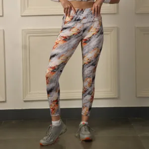 High Waist Ankle Length Sports Leggings With Pockets