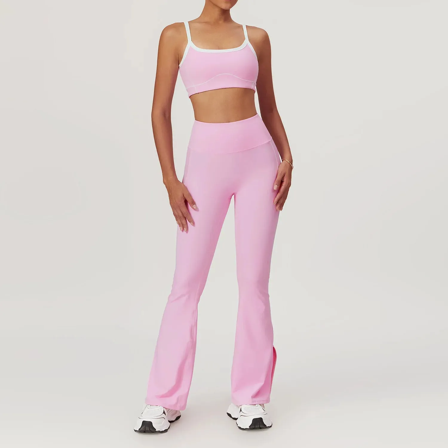 High Waist Wide Flare Pant  Active Suit