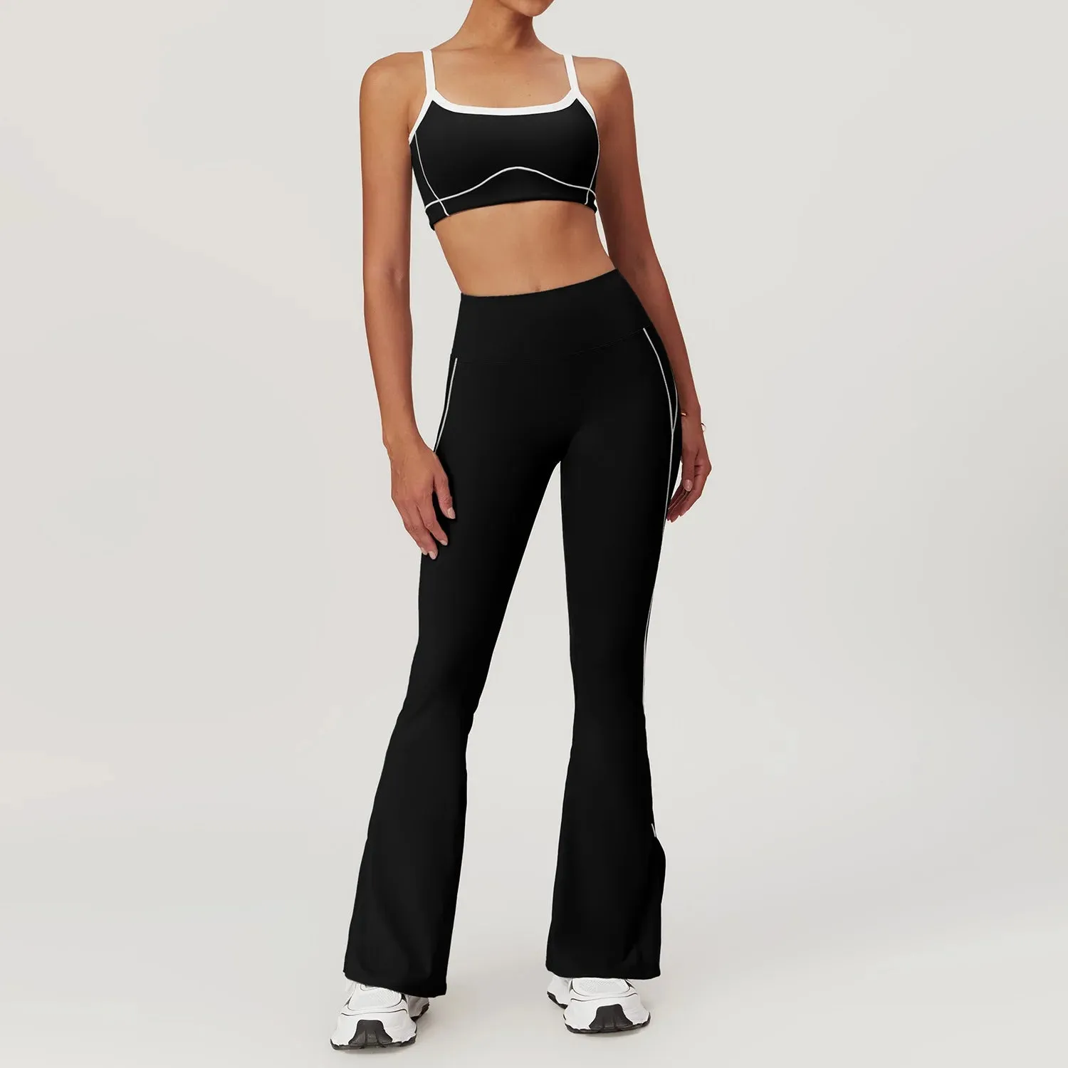 High Waist Wide Flare Pant  Active Suit