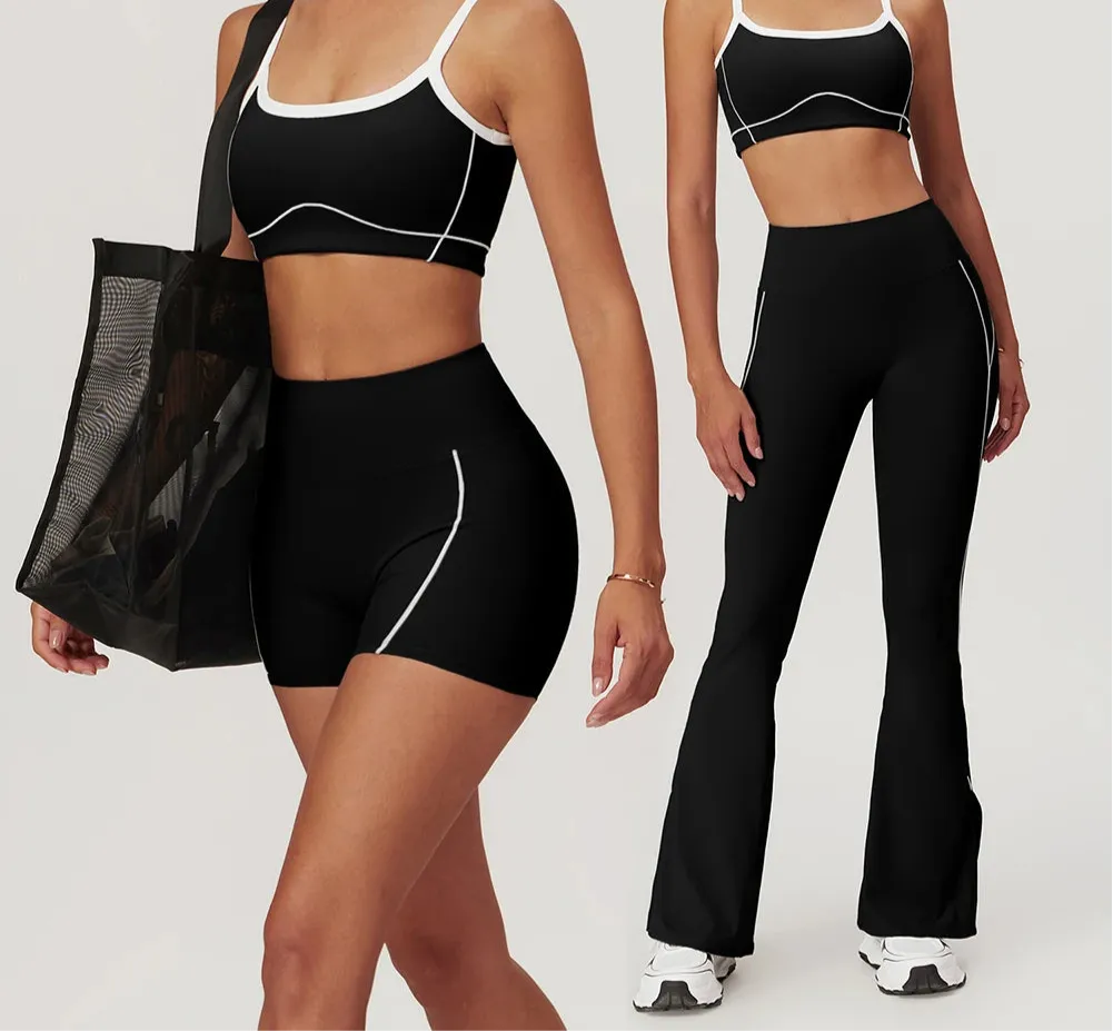 High Waist Wide Flare Pant  Active Suit