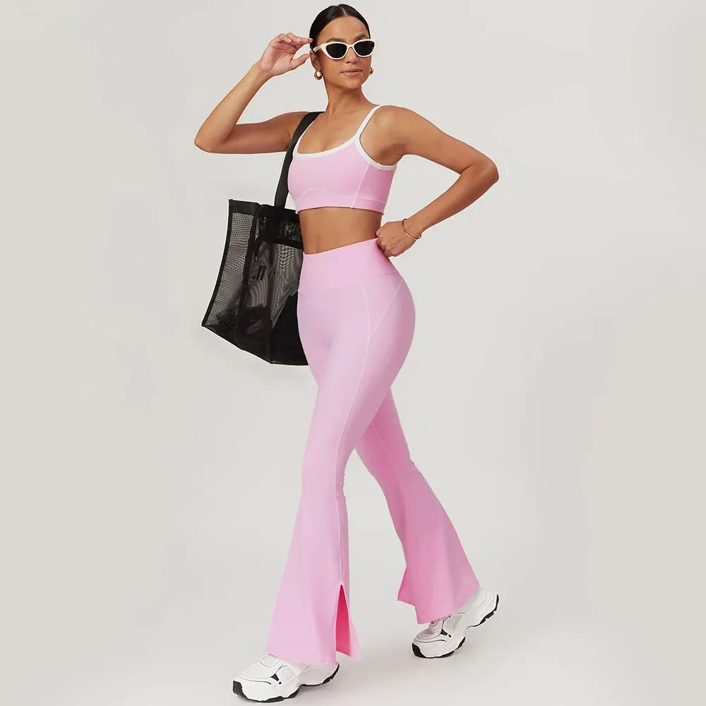 High Waist Wide Flare Pant  Active Suit