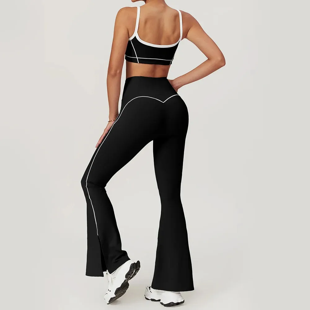 High Waist Wide Flare Pant  Active Suit
