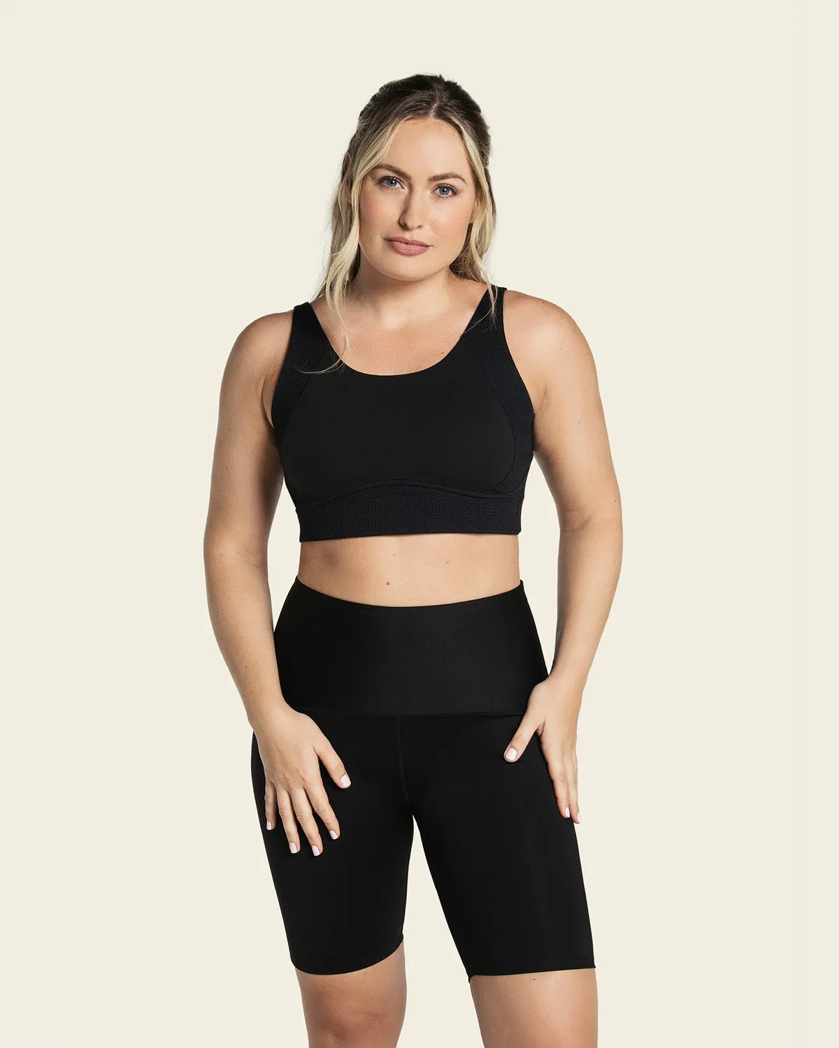High-Waisted Knee-Length Shaper Bike Short