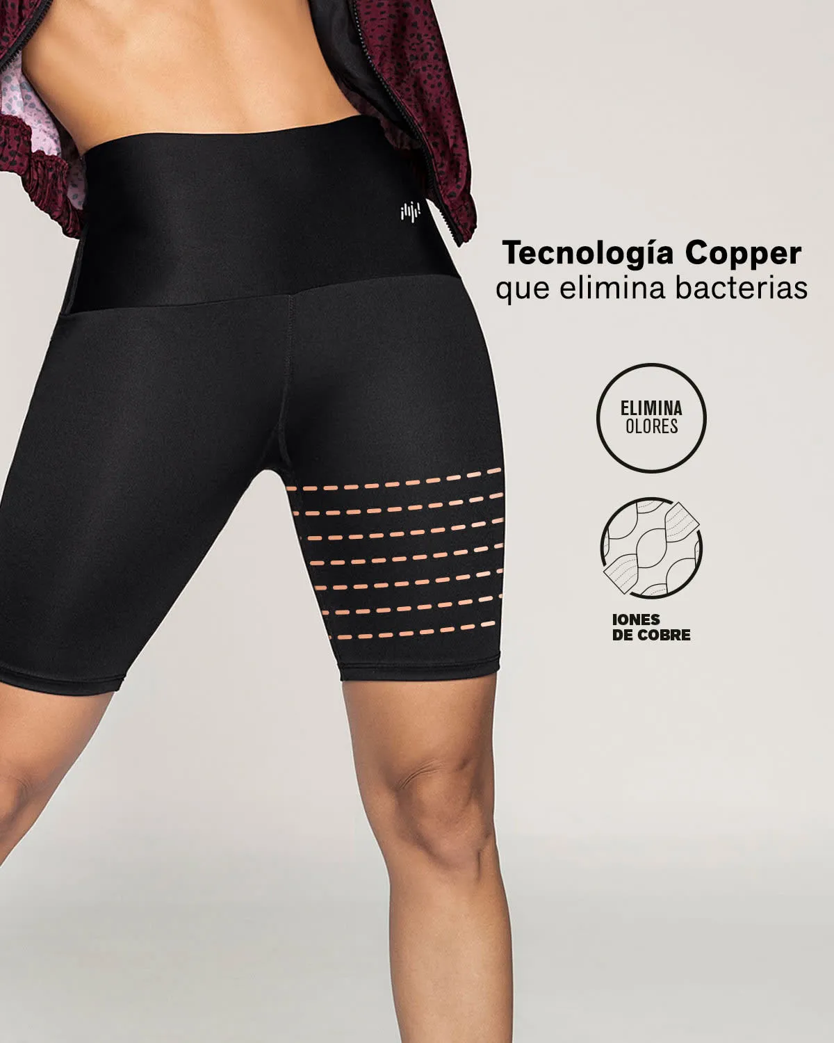 High-Waisted Knee-Length Shaper Bike Short