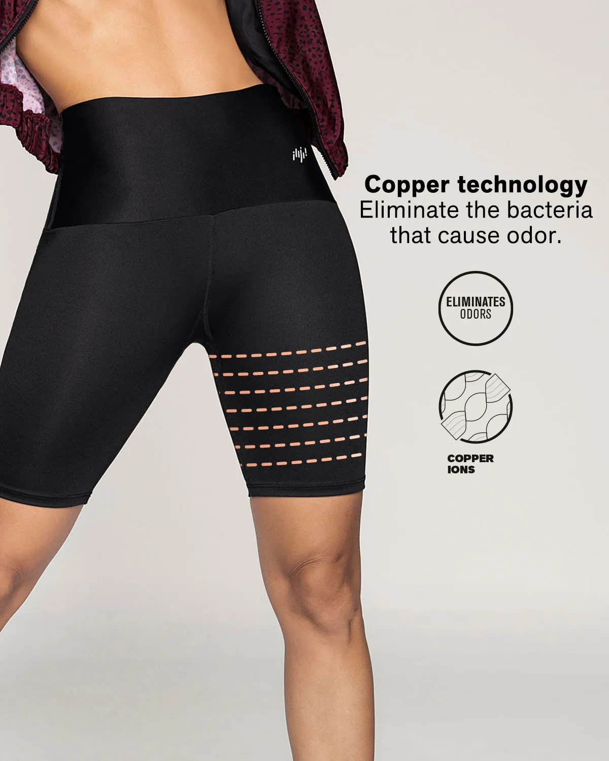 High-Waisted Knee-Length Shaper Bike Short