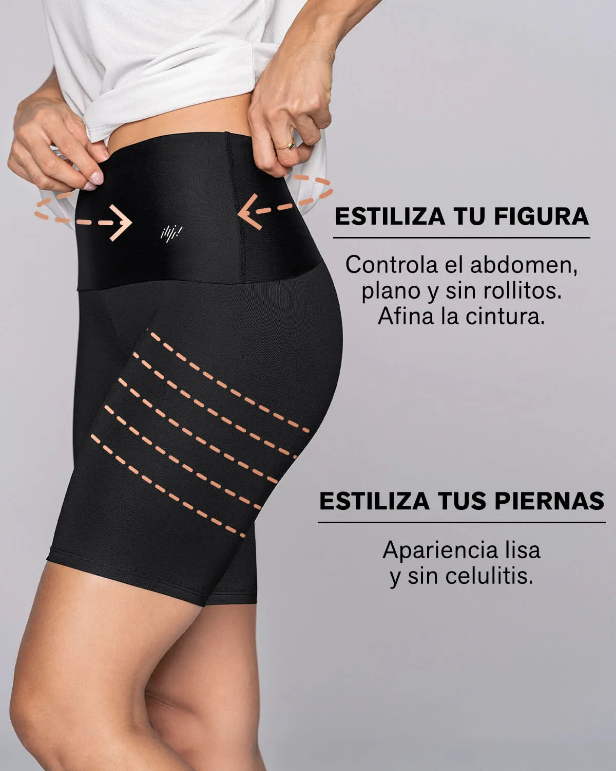 High-Waisted Knee-Length Shaper Bike Short 