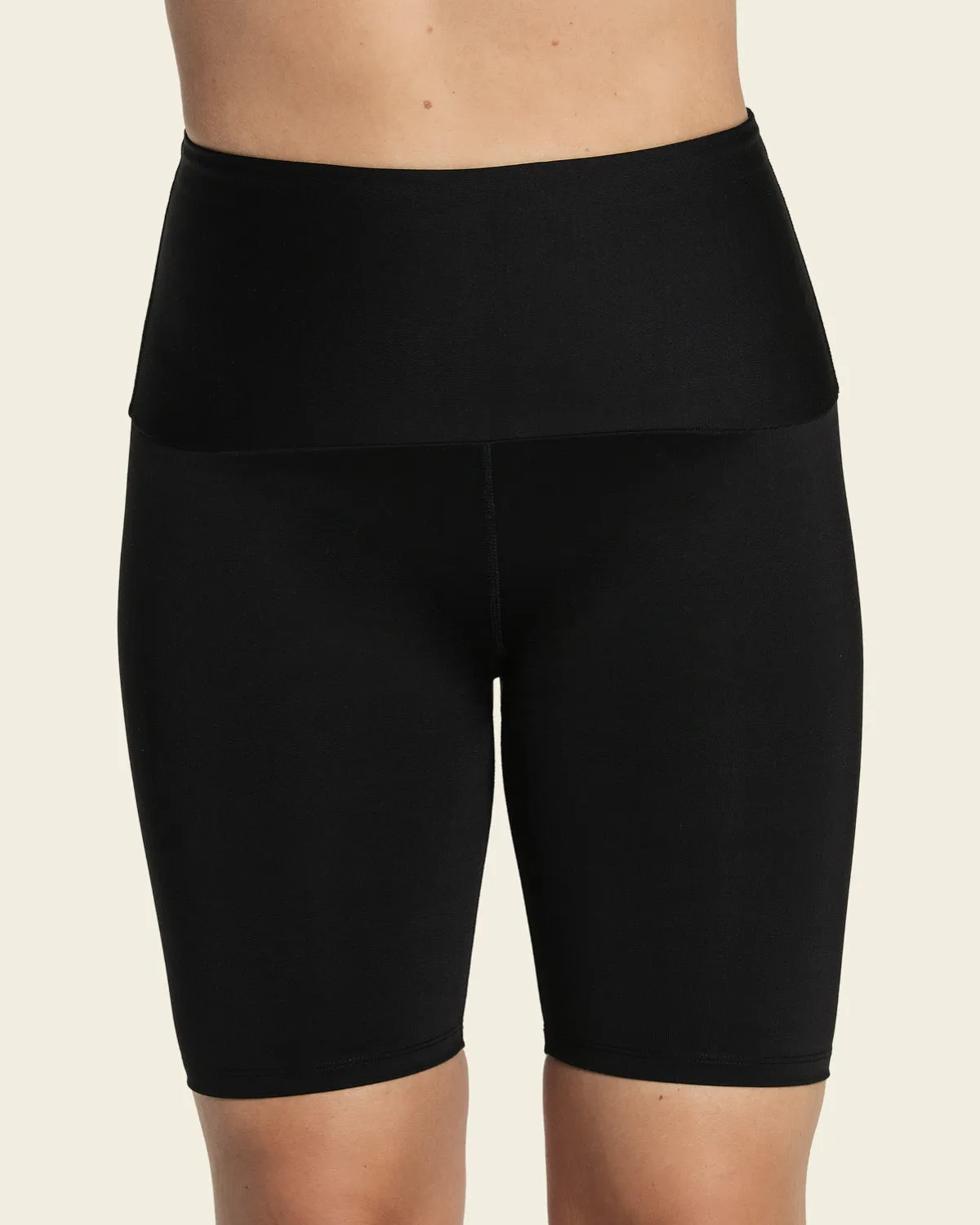High-Waisted Knee-Length Shaper Bike Short