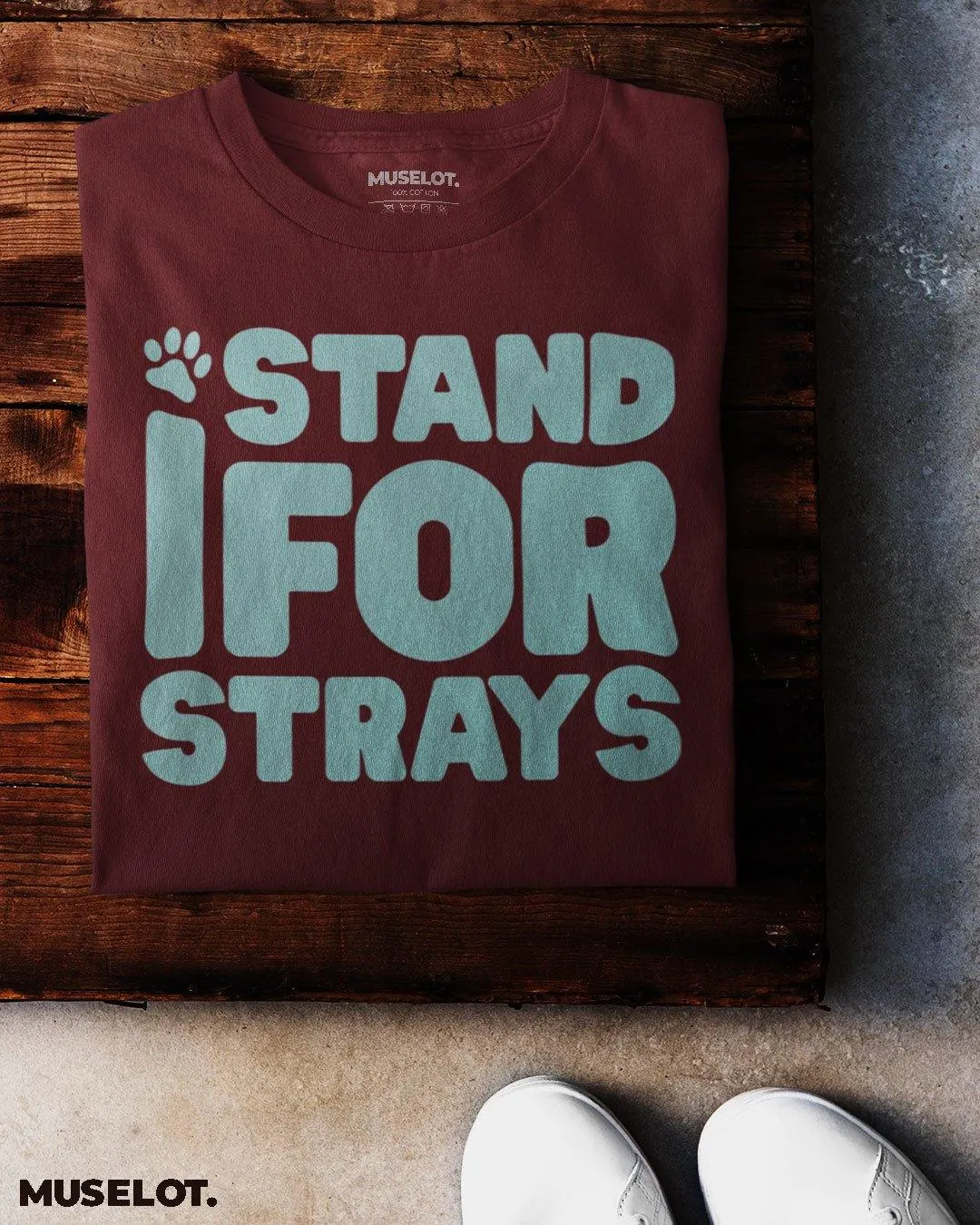 I stand for strays printed t shirts
