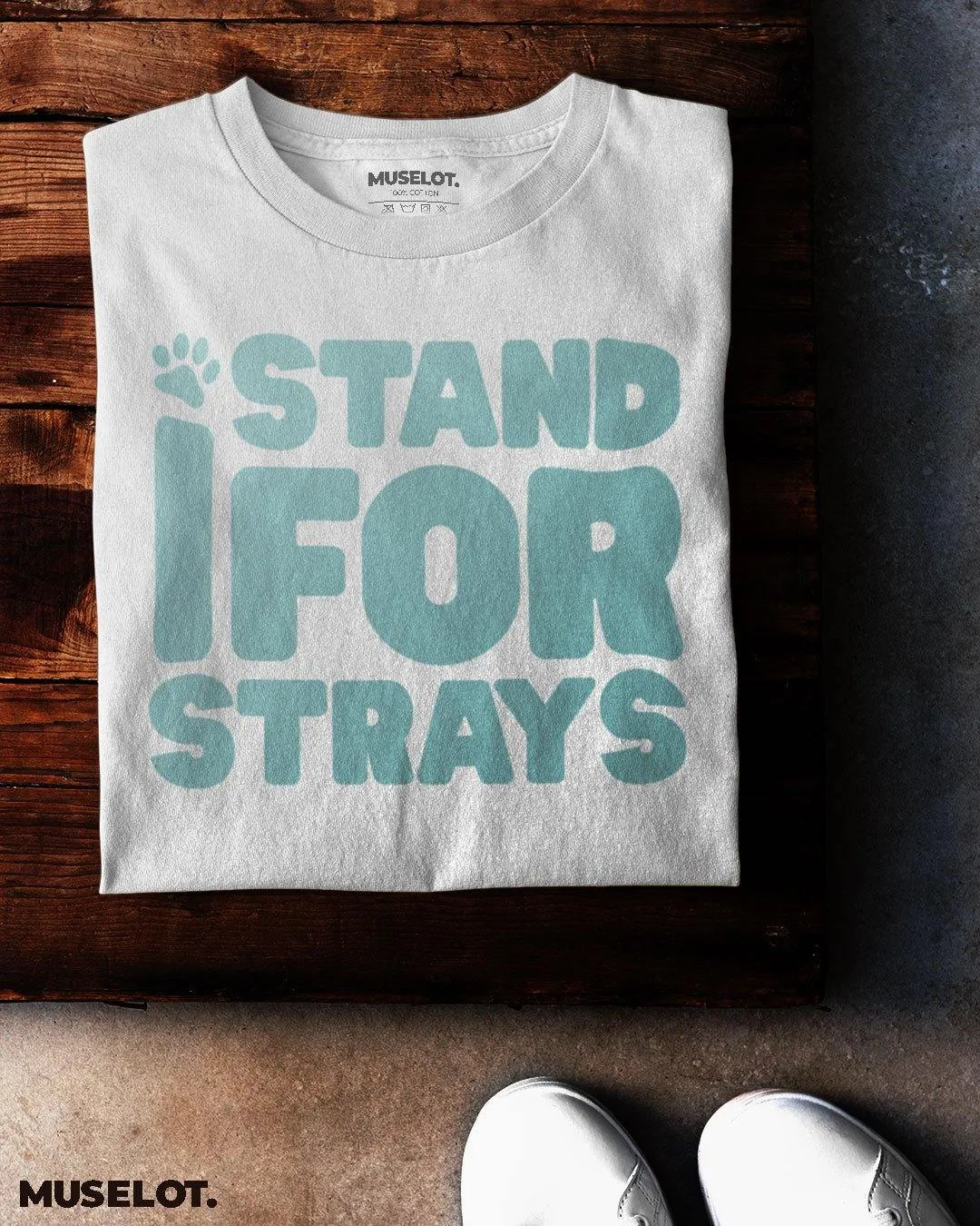 I stand for strays printed t shirts