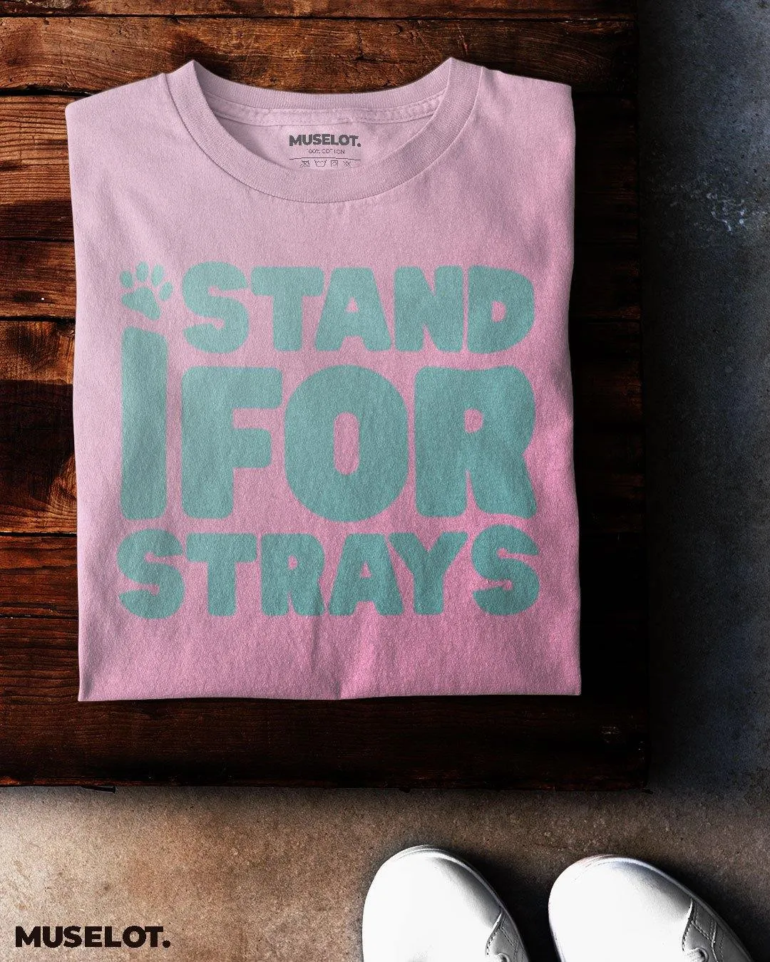 I stand for strays printed t shirts