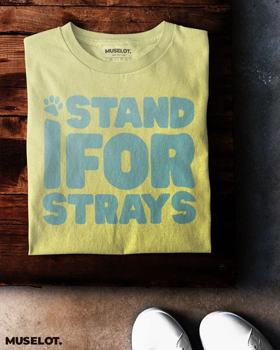 I stand for strays printed t shirts